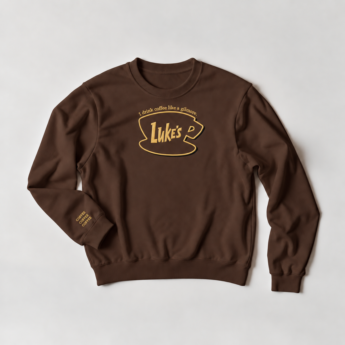 Luke's Diner | Embroidered  Unisex Crewneck Sweatshirt
