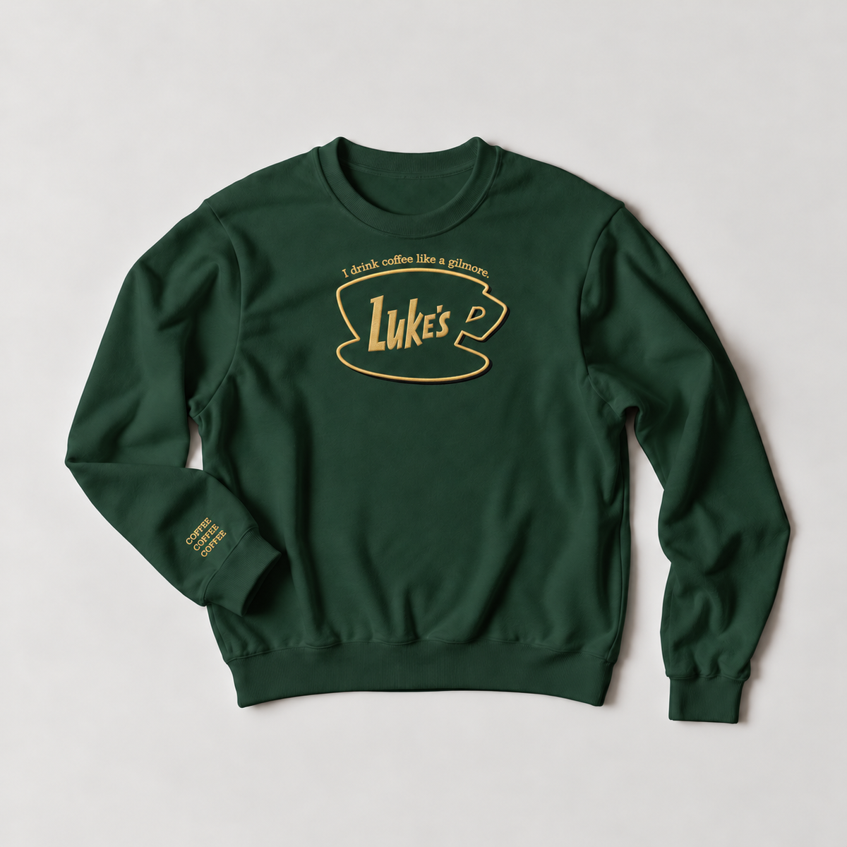 Luke's Diner | Embroidered  Unisex Crewneck Sweatshirt