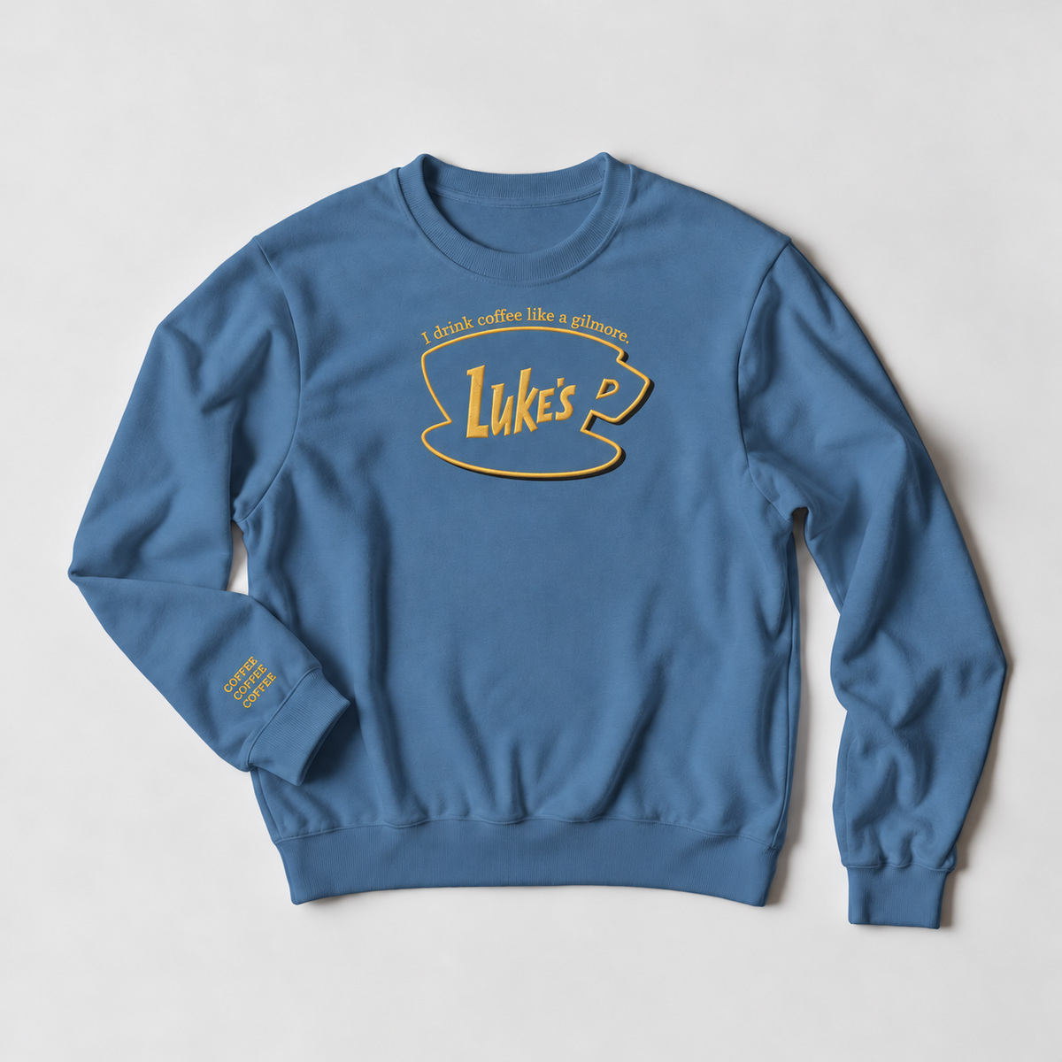 Luke's Diner | Embroidered  Unisex Crewneck Sweatshirt